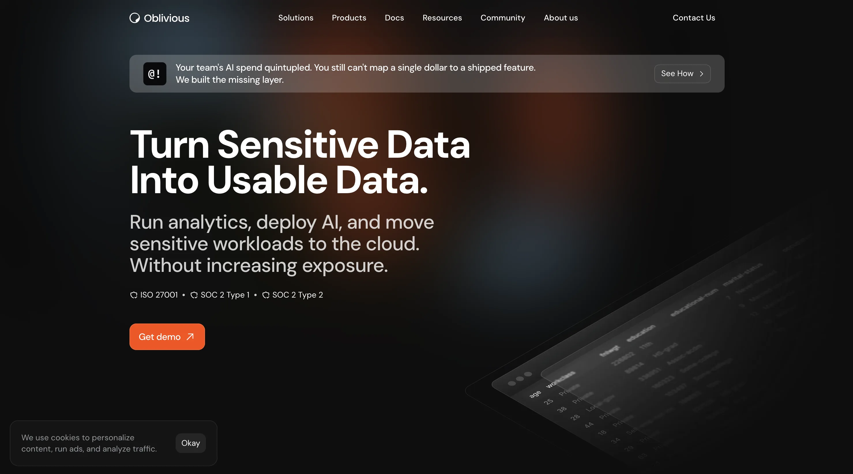 Oblivious privacy-enhancing technology platform